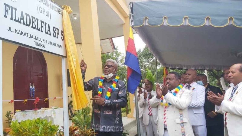 Wabup John Rettob Resmikan Gereja GPdI Jemaat Filadelfia SP 5