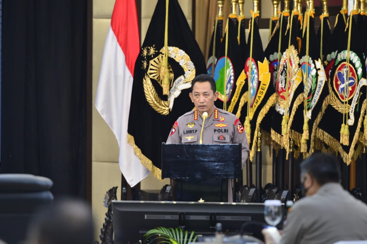 Rakernis Gabungan Empat Divisi, Kapolri Minta Penguatan Transformasi Menuju Polri Presisi