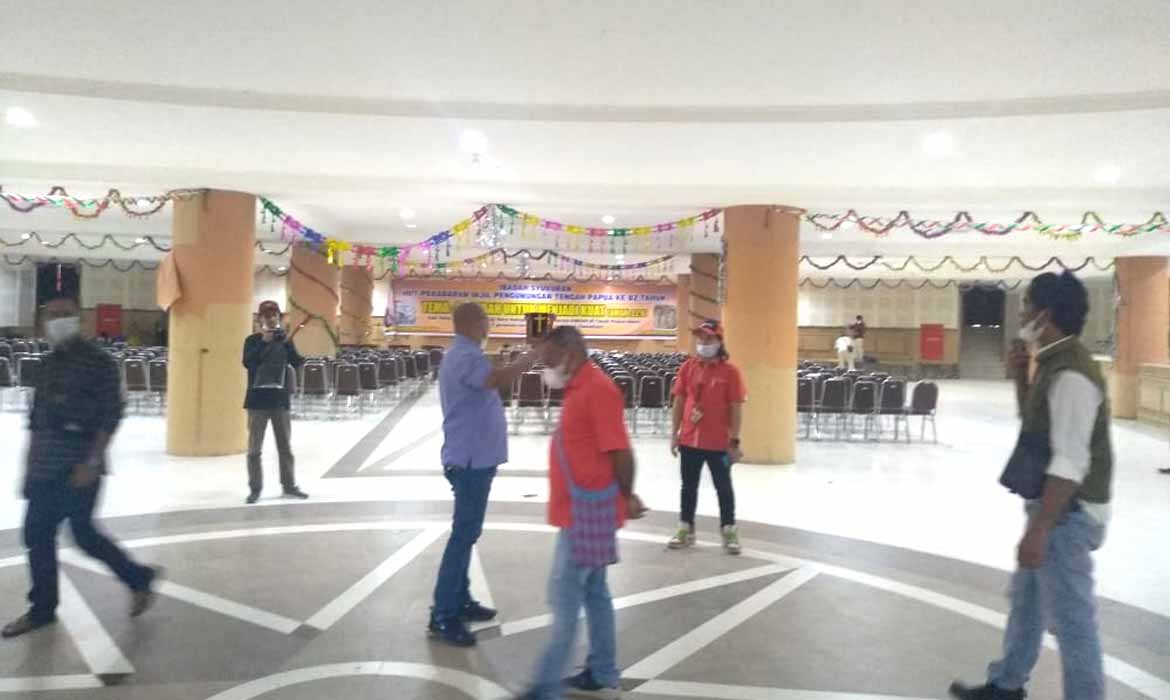 Persiapan Venue Lomba Pesparawi XIII se-Tanah Papua di Mimika Sudah 90 Persen