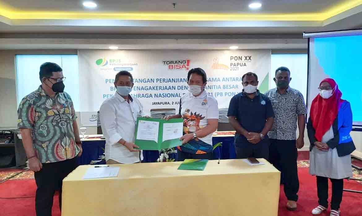 PB PON Resmi Teken Kerjasama Dengan BPJS Ketenagakerjaan
