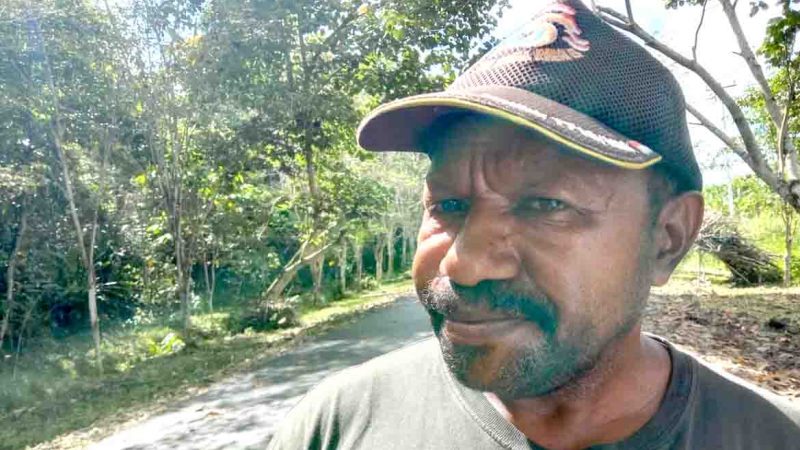 Kepala Kampung Mandiri Jaya Tagih Janji DPU Bangun jalan Masuk Kampung