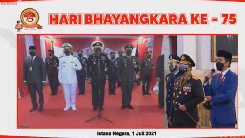 Kapolres Laporkan Situasi Kamtibmas Mimika Kepada Presiden Secara Virtual