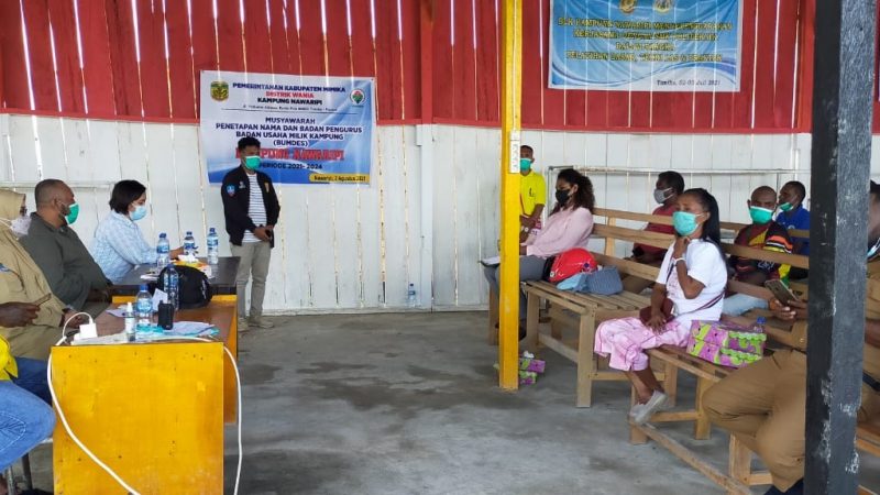 Kampung Nawaripi Resmi Tetapkan Bumdes “Merah Putih”