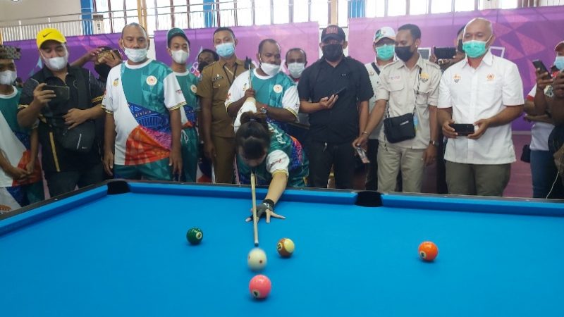 Tim Biliard Papua Target 4 Medali Emas PON XX