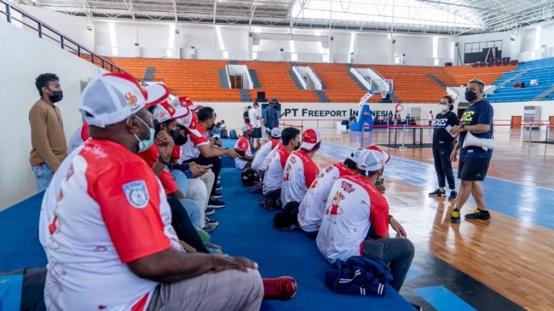 BERITA FOTO : BIMTEK DAN TEST EVENT PANPEL BASKET 3×3 PON XX 2021 PAPUA – FOTOGRAFER : FERNANDO RAHAWARIN