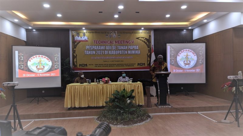 FOTONEWS- SAMBUTAN KETUM DALAM TECHNICAL MEETING V PESPARAWI XIII SE TANAH PAPUA