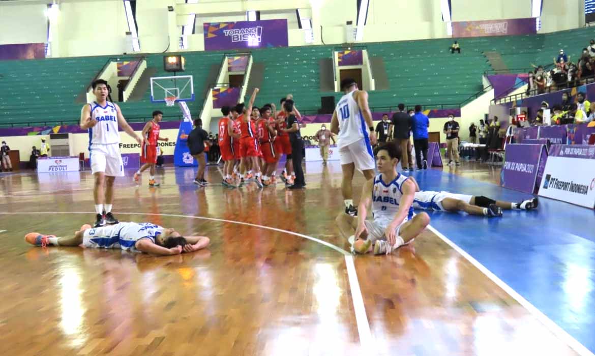PON XX Papua, Laga Perdana Basket 5×5 Putra, Sulut Unggul Tipis dari Babel