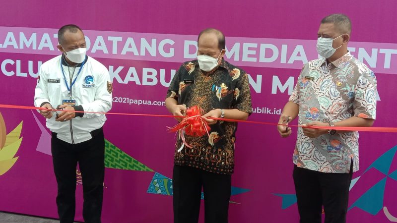 Media Center Kominfo Klaster Mimika Dilounching