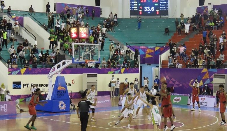 Tim Basket Putra Papua Kalah Lagi, Basket Putra Jatim Kuasai Tiga Quarter