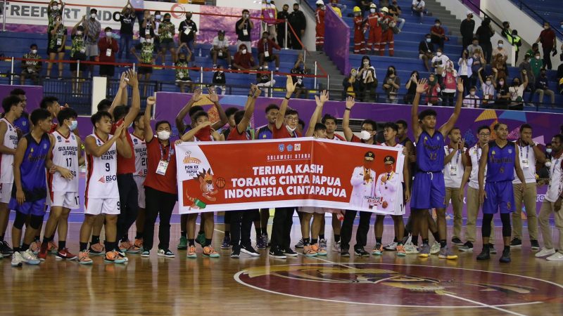 Giliran Tim Basket Putra Papua Tidak Lolos, Sulut Sementara Pimpin Klasemen Pool B