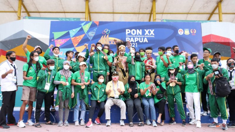 Borong Enam Medali Emas, Jatim Rajai Cabor Panjat Tebing PON XX Papua