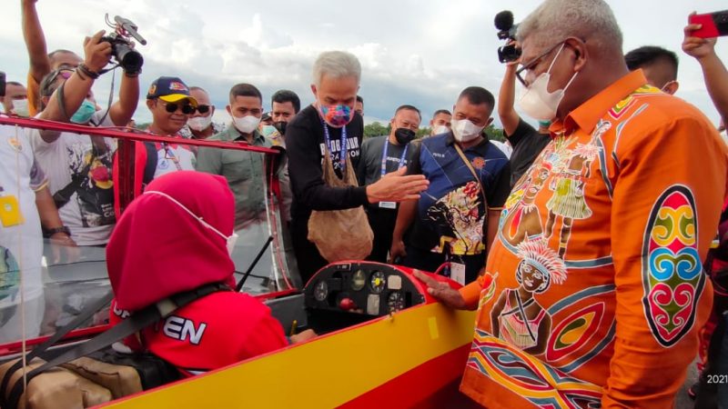 Gubernur Jateng Ganjar Pranowo Kunjungi Langsung Para Atlit Terbang Layang