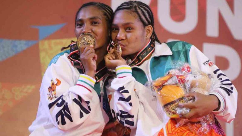 Dua Bripda Papua unjuk diri di Laga Cabor Judo PON XX Tahun 2021