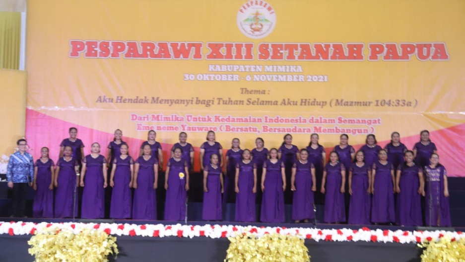 Biak Numfor raih juara umum PSW Pesparawi XIII Tahun 2021 se Tanah Papua