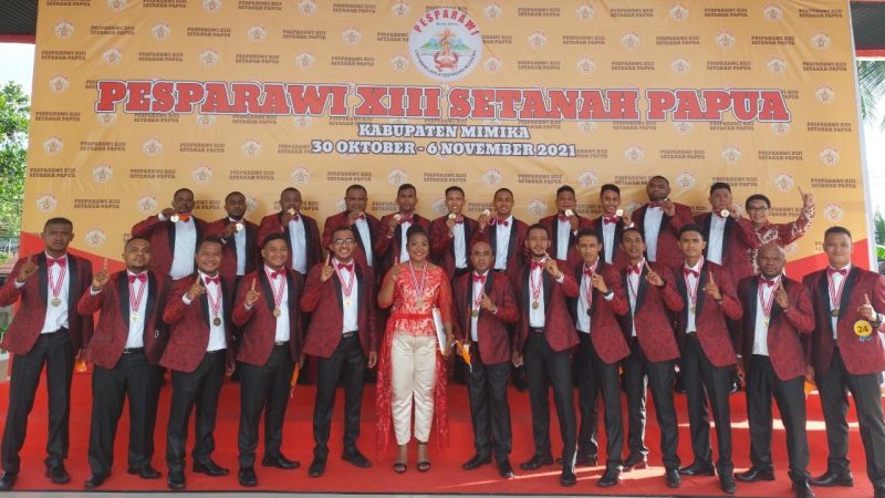 Kabupaten Jayapura Raih Poin Tertinggi Lomba Paduan Suara Pria