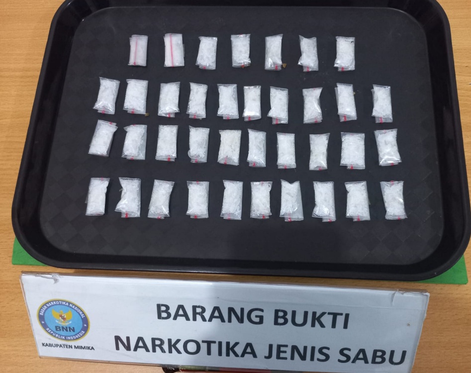 BNN Kabupaten Mimika Tangkap Dua Orang Pelaku Tindak Pidana Narkotika