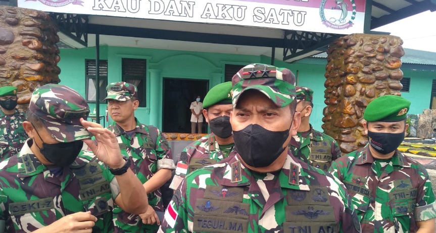 Berkunjung ke Timika Pangdam Tinjau Pengamanan di Objek Vital