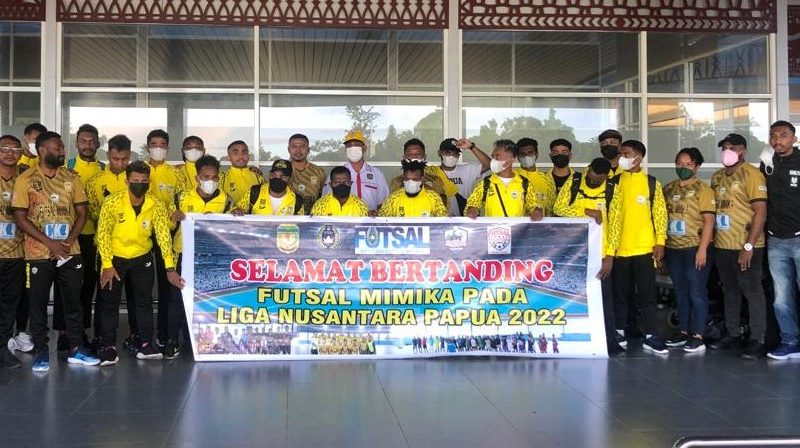Tim Futsal Mimika Bertolak Ke Jayapura, Manager : Optimis Menjuarai LINUS 2022