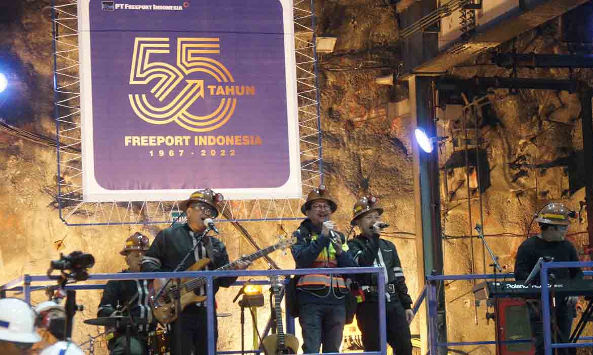 PTFI Raih Rekor MURI Pertunjukan Musik Terdalam 1.220 Meter Dibawah Permukaan Tanah