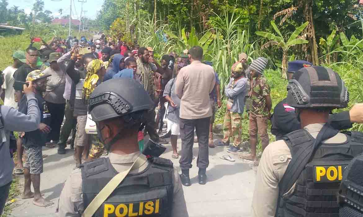 Rencana Demo Dibubarkan Polisi, Kamtibmas Mimika Aman dan Kondusif