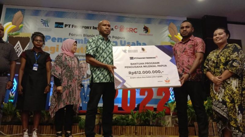 PT Freeport Indonesia  Salurkan Modal Usaha Bagi 30 Pengusaha Milenial Papua