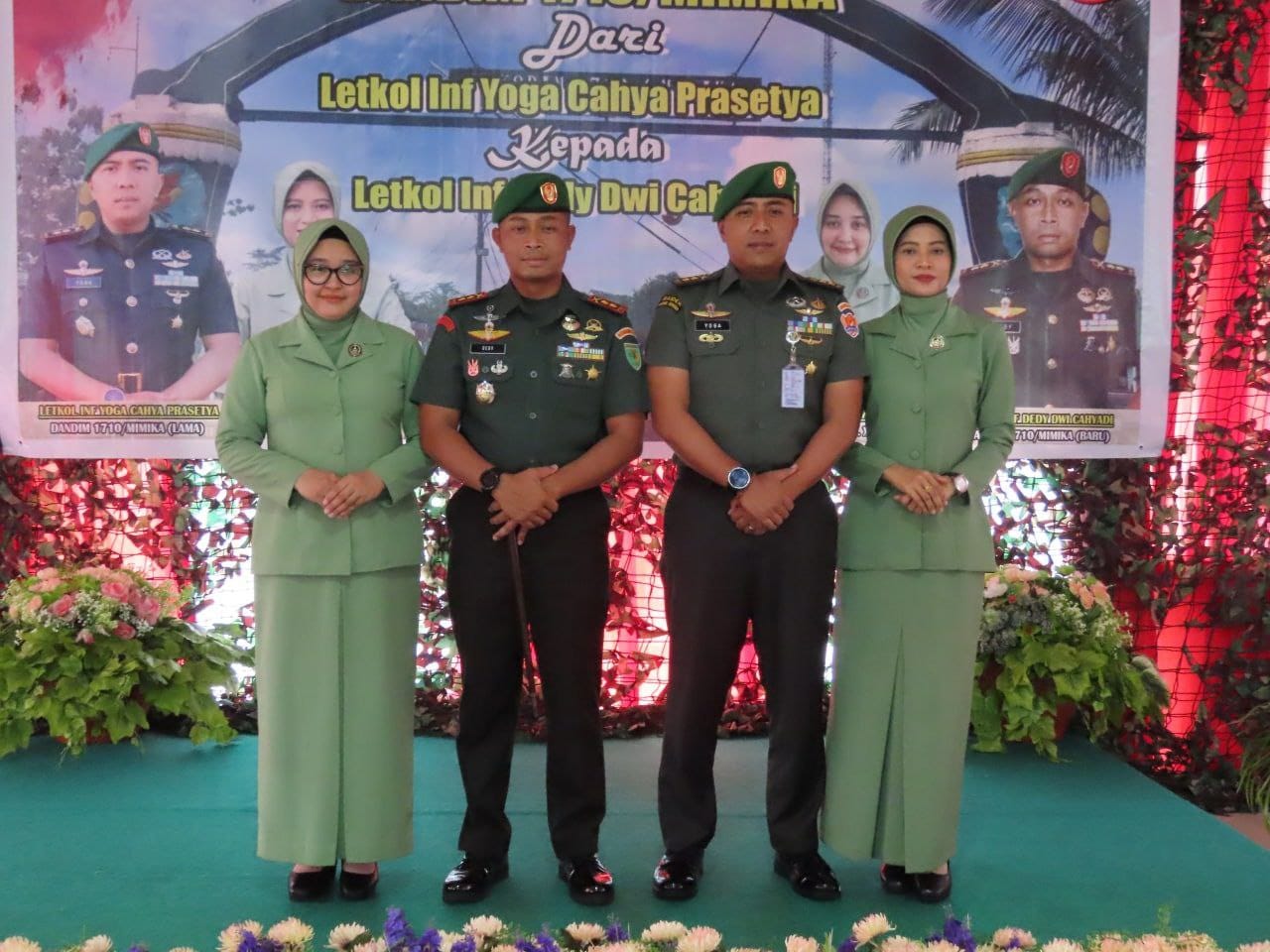 Kodim 1710 Mimika Gelar Acara Lepas Sambut Dandim Lama dan Baru