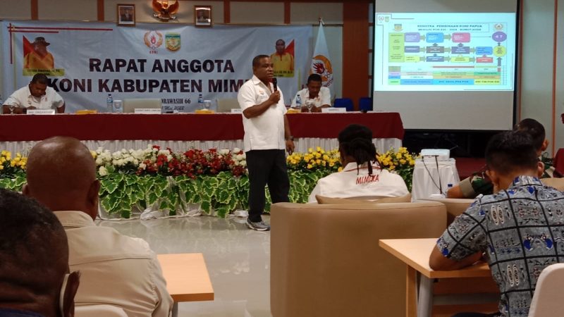 Rapat Anggota KONI Mimika Momen Rekonsiliasi dan Peningkatan Prestasi Kedepan