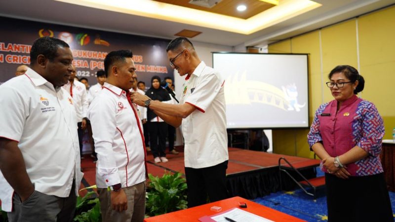 El Bahar Conoras Lantik Pengcab PCI Mimika periode 2022-2026 Marjan Tusang jadi Ketua