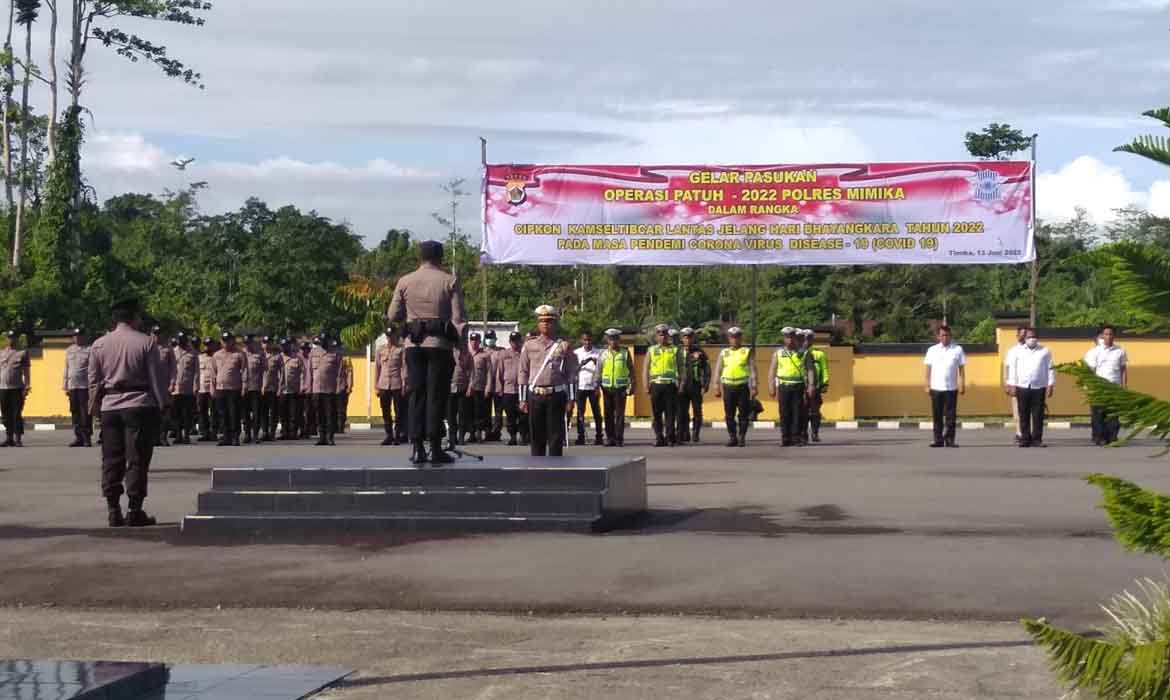 Operasi Patuh 2022 Polres Mimika Digelar
