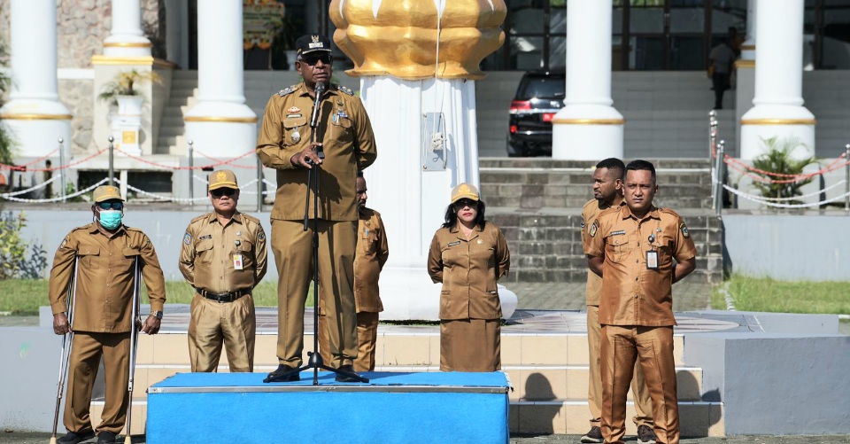 Wujudkan ASN Bebas Narkoba Mulai Besok Seluruh ASN Dilingkup Pemkab Mimika Tes Urine