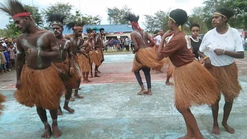 Meriahkan HUT TNI ke 77, Kodim Mimika Gelar Lomba Tari Seka