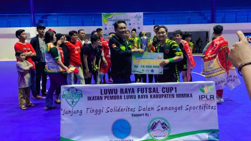 Tampil Gemilang, The Macz Man Keluar Sebagai Juara Futsal Luwu Raya Cup 1