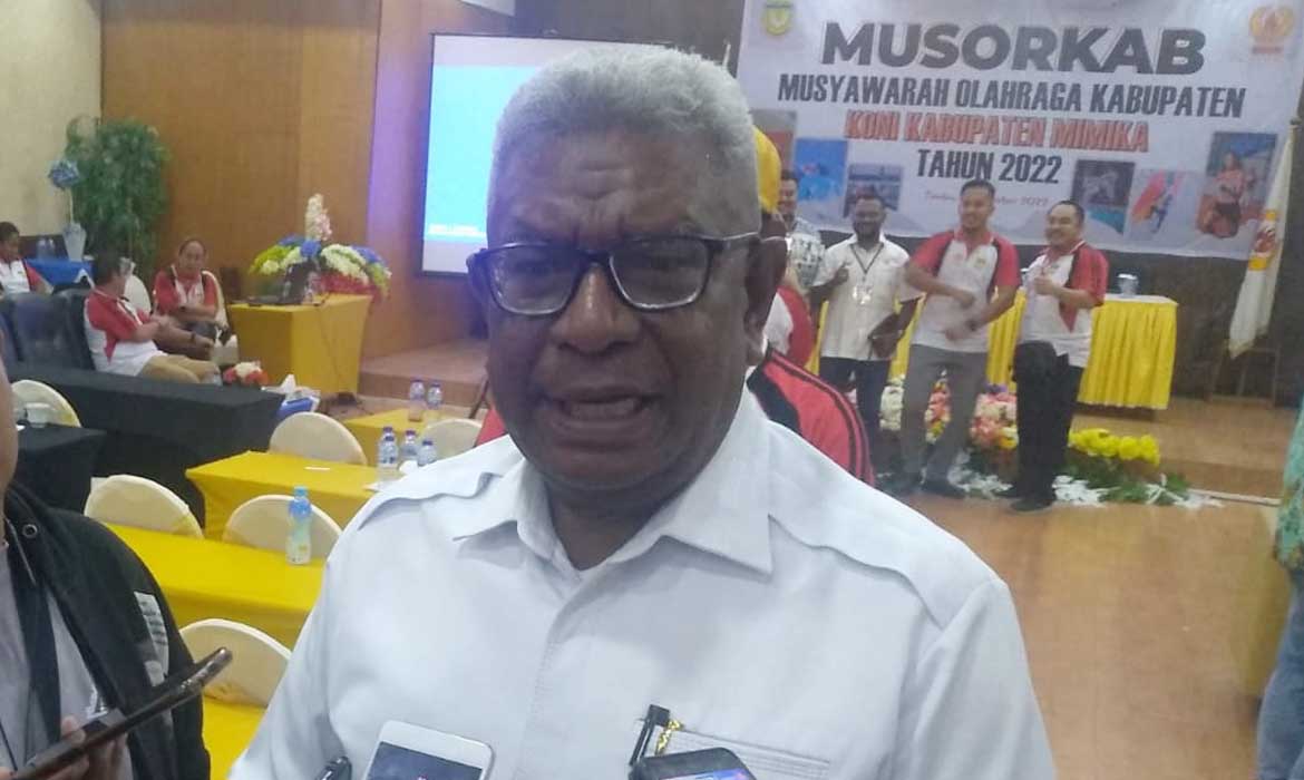 Jabat Ketua Umum KONI, Johannes Rettob Berkomitmen Bangun Olahraga di Kabupaten Mimika