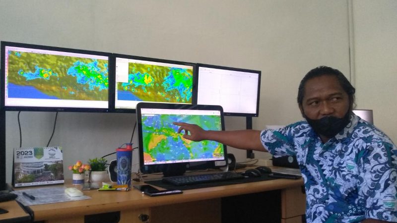 BMKG Perkirakan Hujan Deras   Terjadi di Mimika Beberapa Hari Kedepan