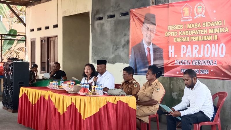 Warga Kelurahan Kamoro Jaya Apresiasi Perjuangan Dari Parjono Selaku Wakil Rakyat