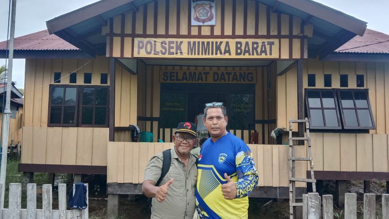 Program 100 Hari Kerja Dari Kapolsek Kokonao Siap Rampungkan Kantor Dan Barak Anggota