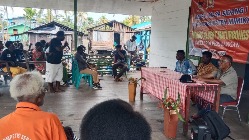 Reses di Kampung Mimika dan Migiwia, Thobias Maturbongs Diapresiasi Warga Selalu Jawab Aspirasi