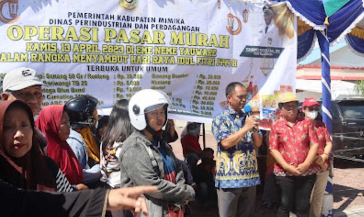 Disperindag Mimika Gelar Pasar Murah Ketiga Jelang Lebaran