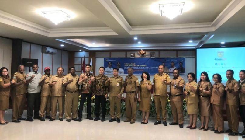 Pemkab Mimika Gelar Sosialisasi dan Bimtek Penerapan Sertifikat Elektronik
