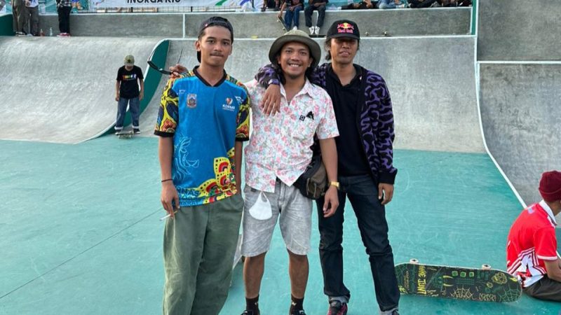Pegiat Skateboard Papua Tengah Raih Emas di Ajang FORNAS VII Jawa Barat