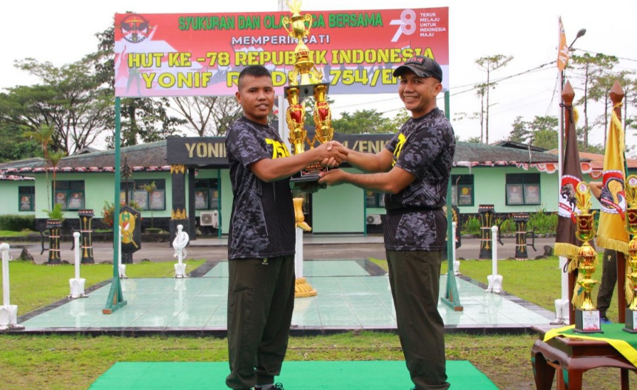 Yonif Raider 754/ENK Gelar Panggung Prajurit