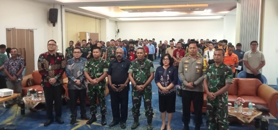 Libatkan Seluruh Komponen Masyarakat Kodim 1710/Mimika Gelar Binkom