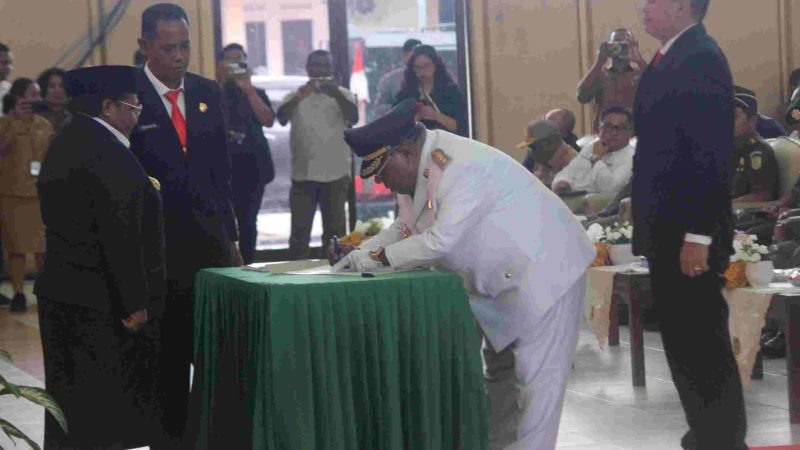 Kembali Diaktifkan, Pimpinan DPRD Mimika Minta Dukung Bupati Omaleng Jalankan Tugas Pemerintahan