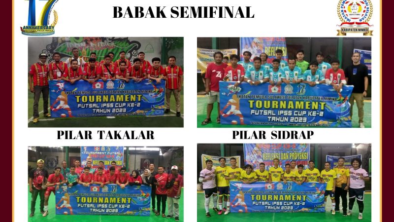 Takalar – Toraja Utara Menang Besar, Sidrap dan The Maczman Melaju Ke Semifinal