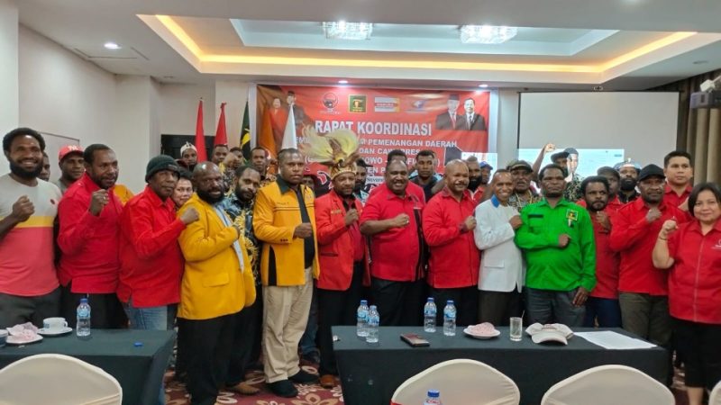 Willem Wandik Terpilih Sebagai Ketua Tim Pemenangan Ganjar Pranowo – Mahfud MD Kabupaten Puncak