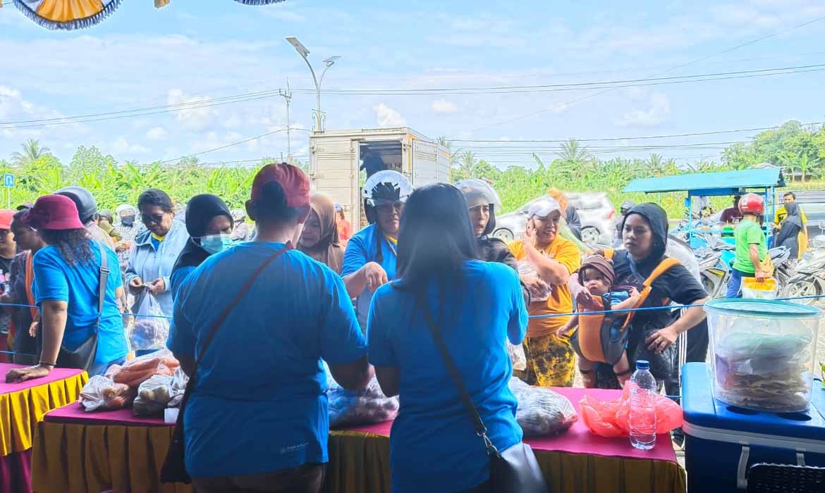 Dinas Ketahanan Pangan Mimika Gelar Kegiatan Gerakan Pangan Murah