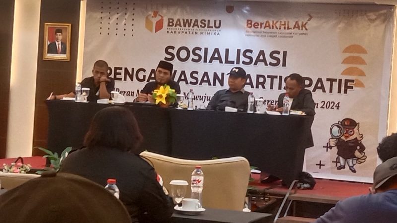Bawaslu Mimika Gelar Sosialisasi Pengawasan Partisipatif