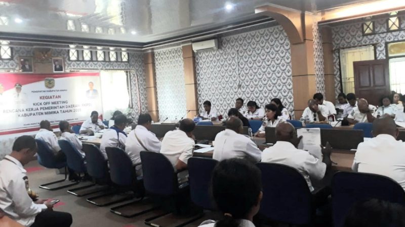 Pemkab Mimika Laksanakan Kick Off Meeting RKPD Kabupaten Mimika Tahun 2025