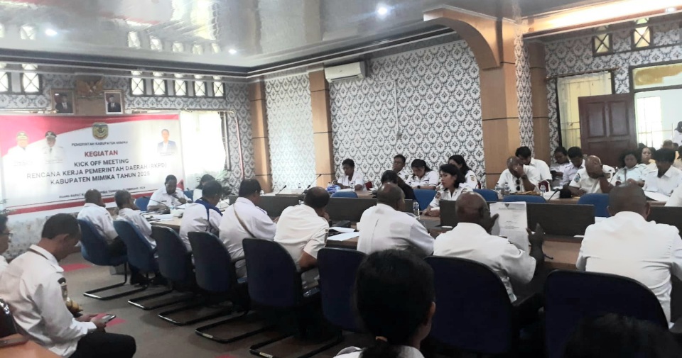 Pemkab Mimika Laksanakan Kick Off Meeting RKPD Kabupaten Mimika Tahun 2025