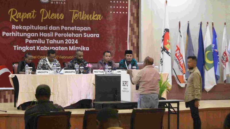 Partai Demokrat Unggul Perolehan Suara di Distrik Mimika Barat Untuk DPRD Mimika Dapil 6